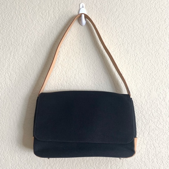 Brooks Brothers Handbags - 346 Brooks Brothers Canvas & Leather Flap Purse